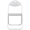 vidaXL Folding Chair 8 pcs White 48 x 43.5 x 81 cm Faux Leather