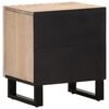 vidaXL Bedside Cabinets 2 pcs 40x34x46 cm Solid Wood Bleached Mango
