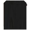 vidaXL Wall Cabinet Black 40x30x35 cm Solid Wood Pine