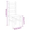 vidaXL Dining Chairs 2 pcs Corona 42x47x107 cm Solid Wood Pine