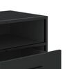 vidaXL TV Cabinet Black 100x34.5x40 cm Engineered Wood and Metal