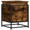 vidaXL Storage Box with Lid Smoked Oak 40x40x51.5 cm Engineered Wood