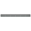 vidaXL Planter Light Grey 600 x 80 x 45 cm Steel