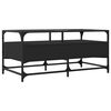 vidaXL Coffee Table with Glass Top Black 98.5x50x45 cm Steel