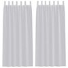 vidaXL Voile Curtain 2 pcs Light Grey 245 x 140 cm Polyester