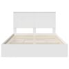 vidaXL Storage Bed with Headboard White 160 x 200 cm Engineered Wood