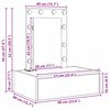 vidaXL Dressing Table with Drawer Grey 60 x 40 x 70 cm Engineered Wood