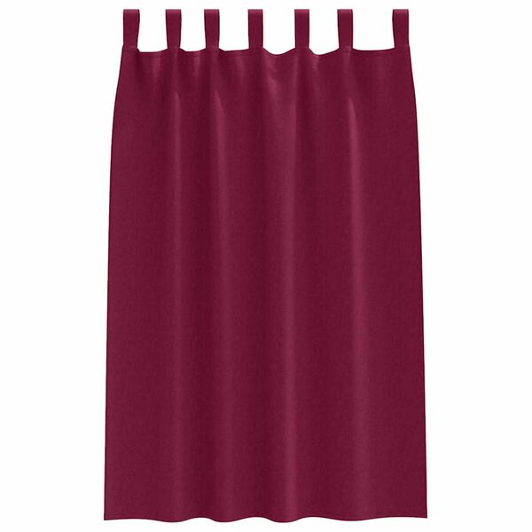 vidaXL Blackout Curtains with Rings 2 pcs Wine Red 175 x 140 cm