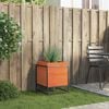 vidaXL Garden Planter Wax Brown 40x40x50 cm Solid Wood Pine
