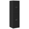 vidaXL Apothecary Cabinet Black 40x41x144.5 cm Engineered Wood