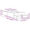 vidaXL Storage Bed Frame White 226.5 x 75 x 31.5 cm Engineered wood