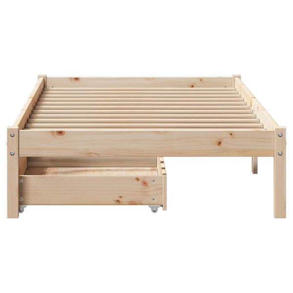 vidaXL Bed Frame without Mattress 90x200 cm Solid Wood Pine