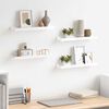 vidaXL Wall Shelves 4 pcs High Gloss White 40x9x3 cm