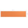 vidaXL Balcony Screen Orange 90x400 cm Oxford Fabric