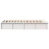 vidaXL Bed Frame White 100 x 200 cm Solid Pine Wood