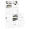 vidaXL Side Cabinets 5 pcs "ODDA" White 40x24x79 cm Solid Wood Pine