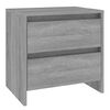 vidaXL Bedside Cabinet Grey Sonoma 45x34,5x44,5 cm Engineered Wood