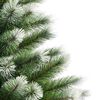 vidaXL Artificial Hinged Christmas Tree with Flocked Snow 180 cm