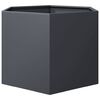 vidaXL Garden Planter Anthracite Hexagon 69x60x45 cm Steel
