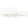 vidaXL Bed Frame without Mattress White Super King Size Solid Wood Pine