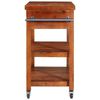 vidaXL Kitchen Trolley 100x48x89 cm Solid Acacia Wood