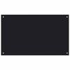 vidaXL Kitchen Backsplash 2 pcs Black 100 x 60 cm Tempered Glass