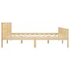 vidaXL Bed Frame without Mattress with 2 Drawers Solid Wood 200x200 cm