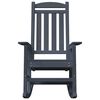 vidaXL Garden Rocking Chair 2 pcs Navy 70 x 92 x 108cm Plastic