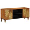 vidaXL TV Cabinet Honey Brown 105 x 33 x 46 cm Solid Mango Wood