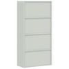 vidaXL File Cabinet Light Grey 90x40x180 cm Steel