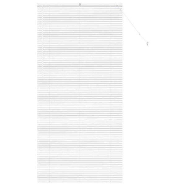 vidaXL Venetian Blinds Height Adjustable White 220 x 100 cm Aluminium