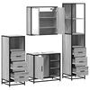 vidaXL 4&nbsp;Piece Bathroom Furniture Set&nbsp;Grey Sonoma Engineered Wood