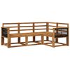 vidaXL Outdoor Sofa Set 4 pcs Natural Solid Acacia Wood
