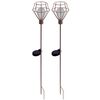 Luxform Solar LED Garden Stick Light Pentagon 2 Pack