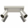 vidaXL Ceiling Spotlight with Spotlights Nickel 26 x 26 x 16 cm Metal