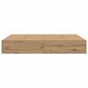 vidaXL Storage Bed Frame Artisan Oak 135 x 190 cm Engineered Wood
