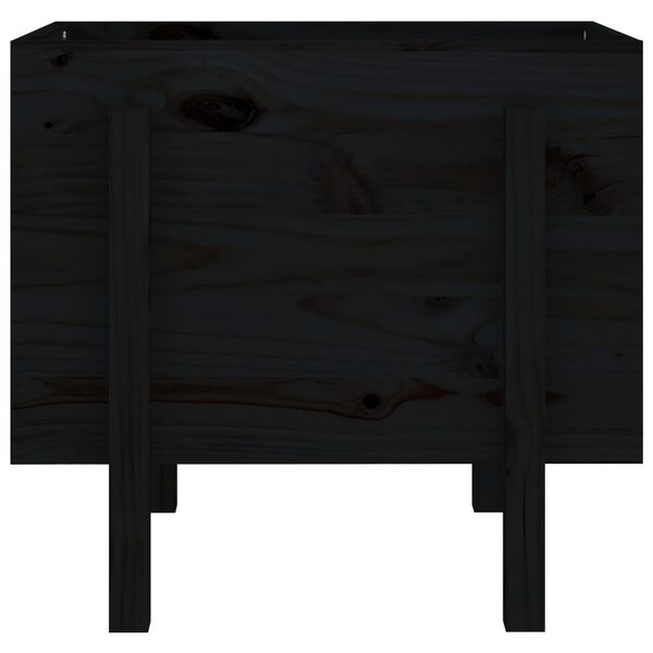 vidaXL Garden Planter Black 62x50x57 cm Solid Wood Pine