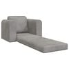 vidaXL Folding Sofa Bed Light Grey 98 x 71 x 83 cm Velvet