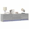 vidaXL TV Cabinet Grey Sonoma 165 x 34 x 40 cm Engineered Wood