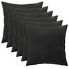 vidaXL Cushion with Pillow HEERLEN 6 pcs Black Velvet