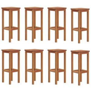 vidaXL Bar Stools 8 pcs Solid Wood Acacia