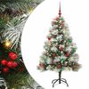 vidaXL Artificial Christmas Tree Green and white 150 cm
