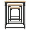 vidaXL Nesting Coffee Tables 3 pcs Sonoma Oak Engineered Wood