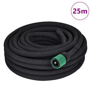vidaXL Garden Soaker Hose Black 0.6" 10 m Rubber