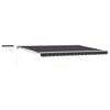 vidaXL Electric Retractable Awning White, Grey and Anthracite 5 x 3 m