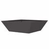 vidaXL Garden Planter 5 pcs Black 50 x 50 x 15 cm Cold-rolled Steel