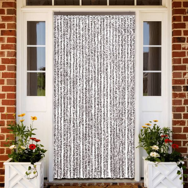 vidaXL Insect Curtain Brown and Beige 118x220 cm Chenille