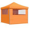 vidaXL Party Tent Folding Orange 292 x 292 x 315 cm Oxford Fabric