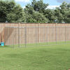 vidaXL Outdoor Dog Kennel Galvanised Steel with Roof 21.78 m²