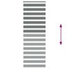vidaXL Zebra Blind Dark Grey 80x200 cm Fabric Width 75.9 cm Polyester
